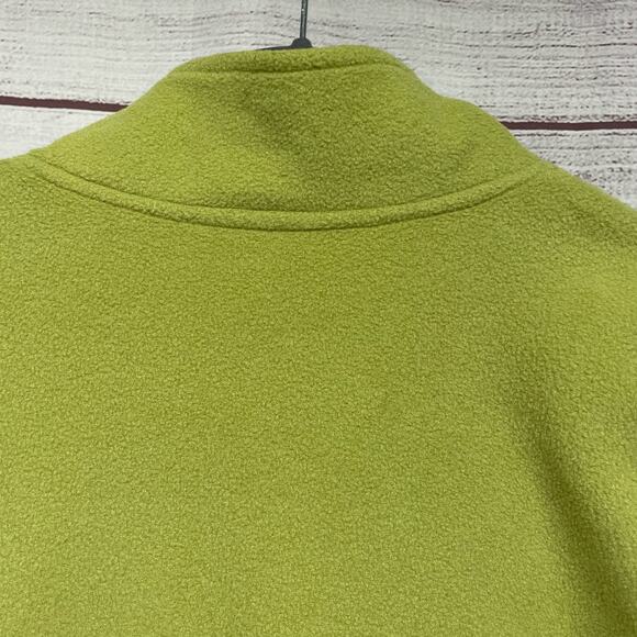 Talbots Green Zip Front Fleece Jacket Size M - Picture 2 of 10